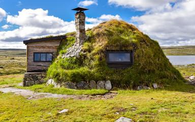 A Sami dwelling in Norway. The Samis are are an indigenous people of northern Europe.