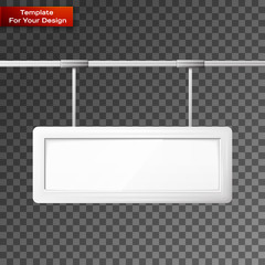 Blank billboard screen, isolated