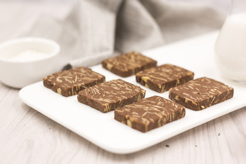 Fresh chocolate chip cookies