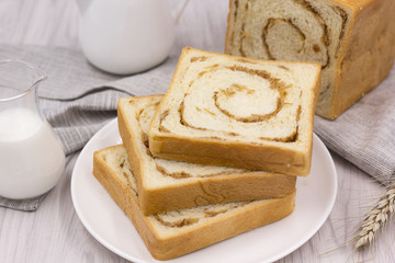 Preserved meat floss toast