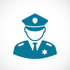 Police man vector icon