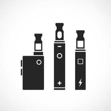 E-smoking vape vector icon
