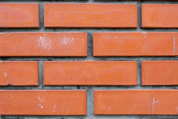 Background of red brick wall pattern texture. Great for graffiti inscriptions.