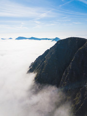Aerial view of Carrauntoohil