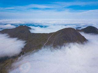 Aerial view of Carrauntoohil