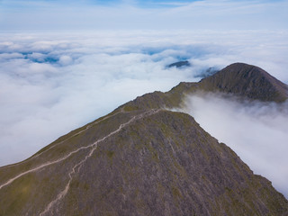 Aerial view of Carrauntoohil