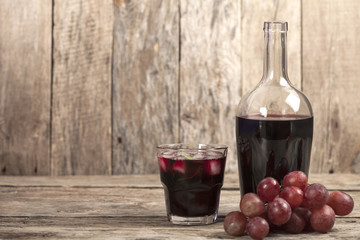 wine and pomegranate juice