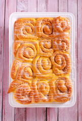 Sweet rolls with icing