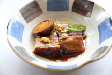 boiled pork roast japanese food style