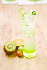 Green summer bubbles