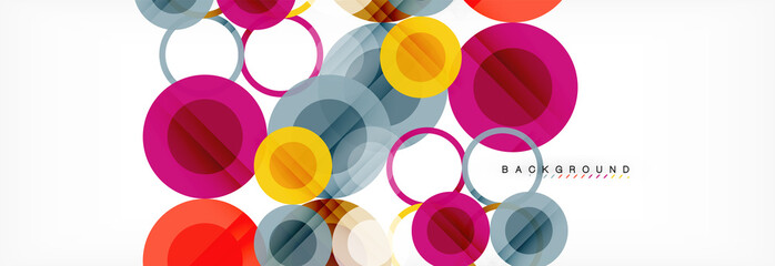 Circle composition abstract background