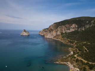 Fototapeta premium Aerial landscape. Sardinia, Italy.