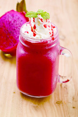 Strawberry pitaya smoothie
