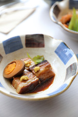 boiled pork roast japanese food style