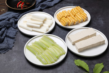 Corn, lettuce, potato, potato 02