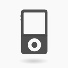 Mp3 Music Player Icon Illustration.