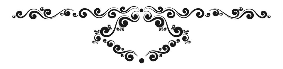 Decorative monograms and calligraphic borders