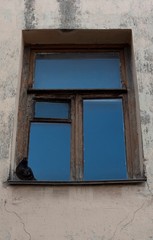 old window in the wall