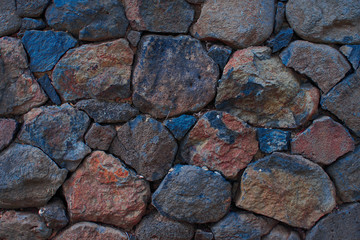 Color stone wall, background