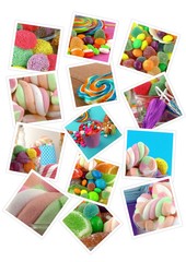 Candy Sweet Lolly Sugary Collage