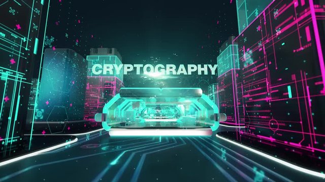 Cryptanalysis with digital technology concept