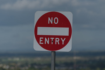 No entry sign