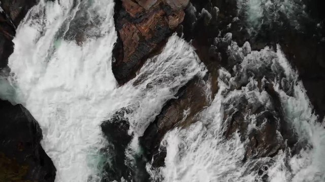 M&radic;&bull;lselvfossen is a powerful waterfall in the north of Norway near Bardufoss in the region Troms. The river M&radic;&bull;lselva drops down over 10 meters, in two steps, with a great power.