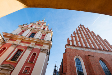  Warsaw old town. St. John's Archcathedral and Shrine of Our Lady of Grace the Patron of Warsaw