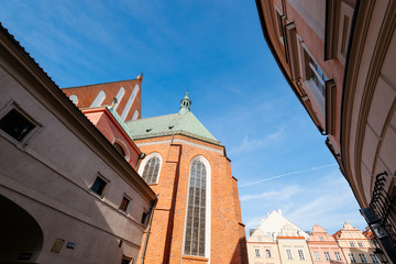  Warsaw old town. St. John's Archcathedral and Shrine of Our Lady of Grace the Patron of Warsaw