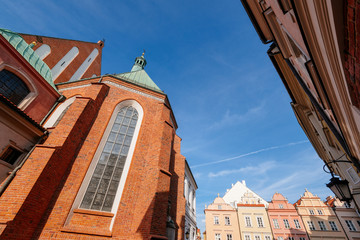 St. John's Archcathedral and old Townhouses in Warsaw, Poland.