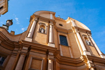 St. John's Archcathedral and old Townhouses in Warsaw, Poland.