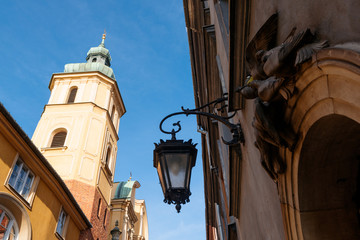 St. John's Archcathedral and old Townhouses in Warsaw, Poland.
