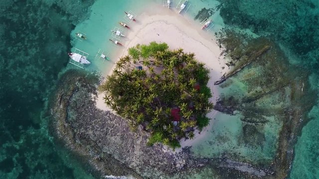 Small island close to Siargao (Philippines).
