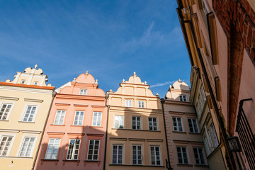 Fototapeta na wymiar Apartments in the Kanonia Square in the Old Town of Warsaw