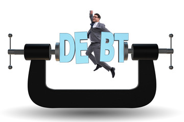 Business concept of debt and borrowing