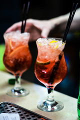 food dish sushi cocktails