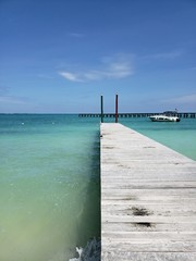 Obraz premium SPRING WITH YACHT AND TURQUOISE SEA.