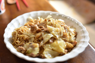 日本の美味しい手作り焼きそば