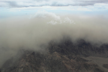Aerial Desert Storm Clouds