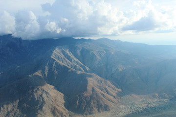 Aerial Clouds over Mountain