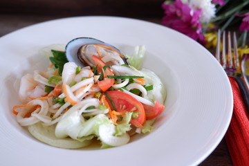 spicy seafood salad