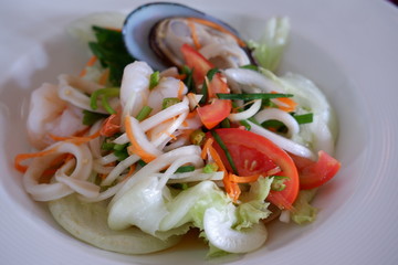 spicy seafood salad