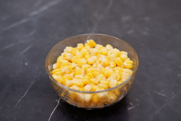 corn salad copy space