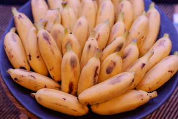 close up banana
