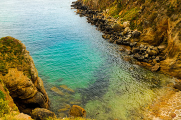 Lovely little beach on the coast of Cornwall.