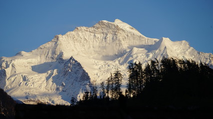 Jungfrau bei Sonnenuntergang, Interlaken, 27042016
