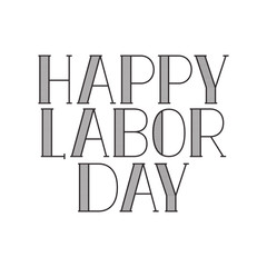happy labor day label isolated icon