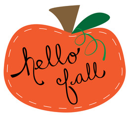 Hello Fall Pumpkin