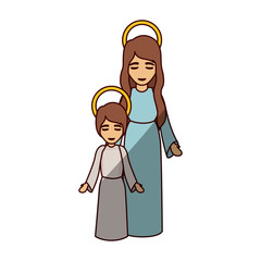 Mary and jesus of holy night design
