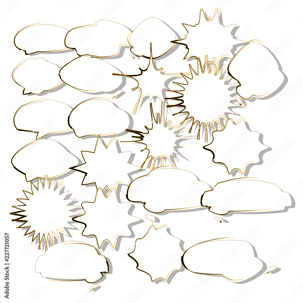 Poster starburst bubble text template vector element